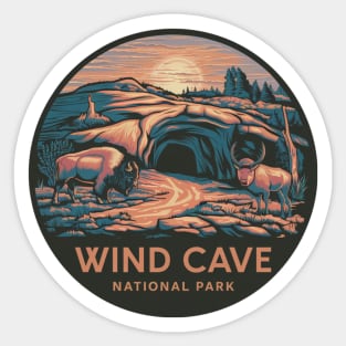 National Park Wind Cave Sticker